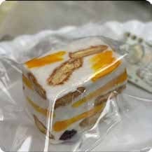 Squishy Food Stress Toy – Layered Fruit Cake Block, Fidget Squeeze Toy, 5 × 6 × 5.5 cm thumbnail 1