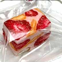 Squishy Food Stress Toy – Strawberry Fruit Cake Block, Fidget Squeeze Toy, 5 × 6 × 5.5 cm thumbnail 1