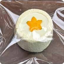 Squishy Food Stress Toy – Round Cream Cake with Orange Star, Fidget Squeeze Toy, 7.5 × 7.5 × 5 cm thumbnail 1