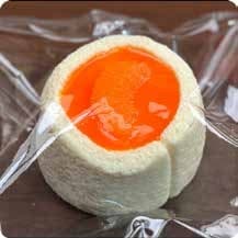 Squishy Food Stress Toy – Round Cream Cake with Orange Jelly Top, Fidget Squeeze Toy, 7.5 × 7.5 × 5 cm thumbnail 1