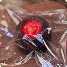 Squishy Food Stress Toy – Chocolate Cake with Strawberry, Fidget Squeeze Toy, 6.6 × 6.6 × 4 cm thumbnail 1