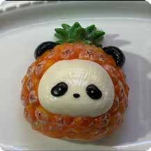 Squishy Panda Fruit Stress Toy – Panda in Pineapple, Fidget Squeeze Toy, 7.5 × 7 × 4.5 cm 缩略图 1