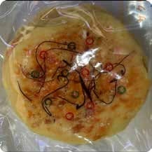Squishy Food Stress Toy – Savory Pancake, Fidget Squeeze Toy, 8.6 × 8.6 × 2.8 cm thumbnail 1