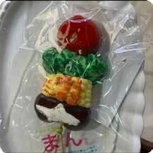Squishy Food Stress Toy – Vegetable Skewer, Fidget Squeeze Toy, 9.6 × 5.8 × 2.3 cm 缩略图 1