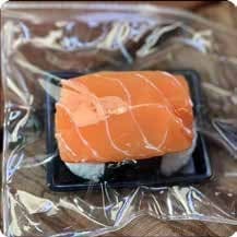 Squishy Food Stress Toy – Salmon Nigiri Sushi, Fidget Squeeze Toy, 7.5 × 5.2 × 3.3 cm thumbnail 1
