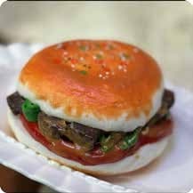 Squishy Food Stress Toy – Jumbo Hamburger, Fidget Squeeze Toy, 12.5 × 12.5 × 7 cm 缩略图 1