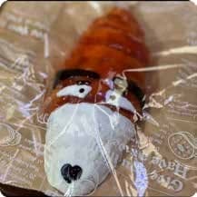Squishy Food Stress Toy – Dog-Face Croissant, Fidget Squeeze Toy, 17 × 7.5 × 2.6 cm 缩略图 1