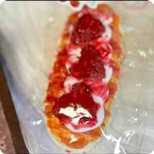 Squishy Food Stress Toy – Strawberry Cream Bread Loaf, Fidget Squeeze Toy, 12.7 × 5.8 × 4 cm thumbnail 1