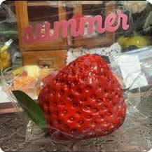 Squishy Fruit Stress Toy – Jumbo Strawberry, Fidget Squeeze Toy, 130 g thumbnail 1