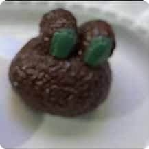Squishy Food Stress Toy – Mini Chocolate Crumb Bunny Bun, Fidget Squeeze Toy, 5 × 5.4 × 3.2 cm thumbnail 1