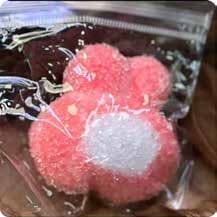 Squishy Food Stress Toy – Mini Pink Sugar-Crusted Bunny, Fidget Squeeze Toy, 5 × 5.4 × 3.2 cm thumbnail 1