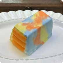 Squishy Food Stress Toy – Marbled Layer Cake Slice, Fidget Squeeze Toy, 8.8 × 4.8 × 4.5 cm thumbnail 1