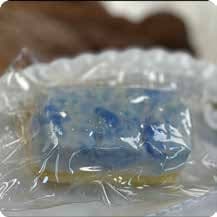 Squishy Food Stress Toy – Blue Jelly Block, Fidget Squeeze Toy, 10.5 × 5.7 × 3.6 cm 缩略图 1