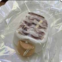 Squishy Food Stress Toy – Cream Roll with Red Bean Swirl, Fidget Squeeze Toy, 8 × 5.6 × 4 cm 缩略图 1