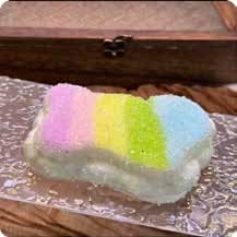 Squishy Food Stress Toy – Rainbow Bone-Shaped Marshmallow, Fidget Squeeze Toy, 11.6 × 7.5 × 4 cm thumbnail 1