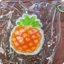 Squishy Fruit Stress Toy – Flat Pineapple, Fidget Squeeze Toy, 6.5 × 7.5 × 4 cm thumbnail 1