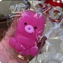 Squishy Stress Toy – Pink Jelly Pig, Fidget Squeeze Toy, 5.5 × 8 × 3.6 cm 缩略图 1