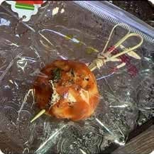 Squishy Food Stress Toy – Glazed Meatball Skewer, Fidget Squeeze Toy, 76 g thumbnail 1