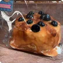 Squishy Food Stress Toy – Blueberry-Topped Bread, Fidget Squeeze Toy, 210 g thumbnail 1