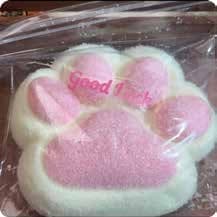 Squishy Food Stress Toy – Jumbo Pink Paw, Fidget Squeeze Toy, 700 g thumbnail 1