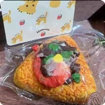 Squishy Food Stress Toy – Pizza Slice with Shrimp Topping, Fidget Squeeze Toy, 210 g thumbnail 1