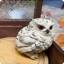 Squishy Stress Toy – Snowy Owl, Fidget Squeeze Toy, 300 g thumbnail 1