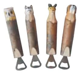 Carved Animal Handle Bottle Openers, 4 Designs 缩略图 1