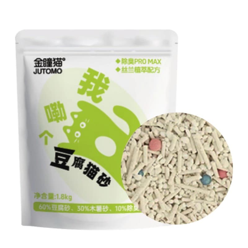 JUTOMO Tofu Cat Litter, Clumping, 1.8 kg (4.0 lb) Bag