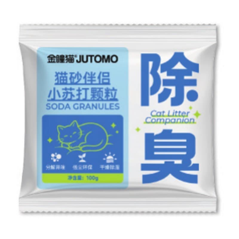JUTOMO Baking Soda Litter Deodorizer Granules, 100 g Sachet