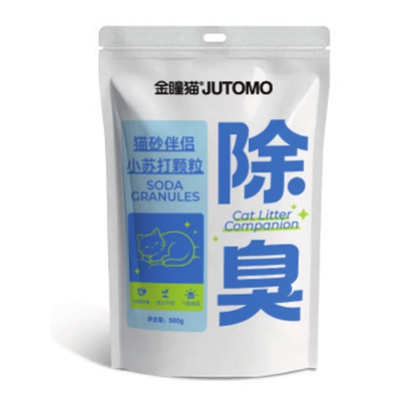 JUTOMO Baking Soda Litter Deodorizer Granules, 500 g Pouch