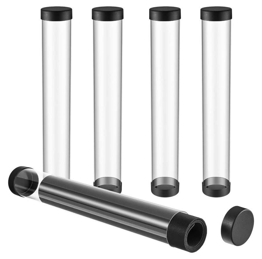 Clear Round Playmat Storage Tube with End Caps, approx. 15.7 in