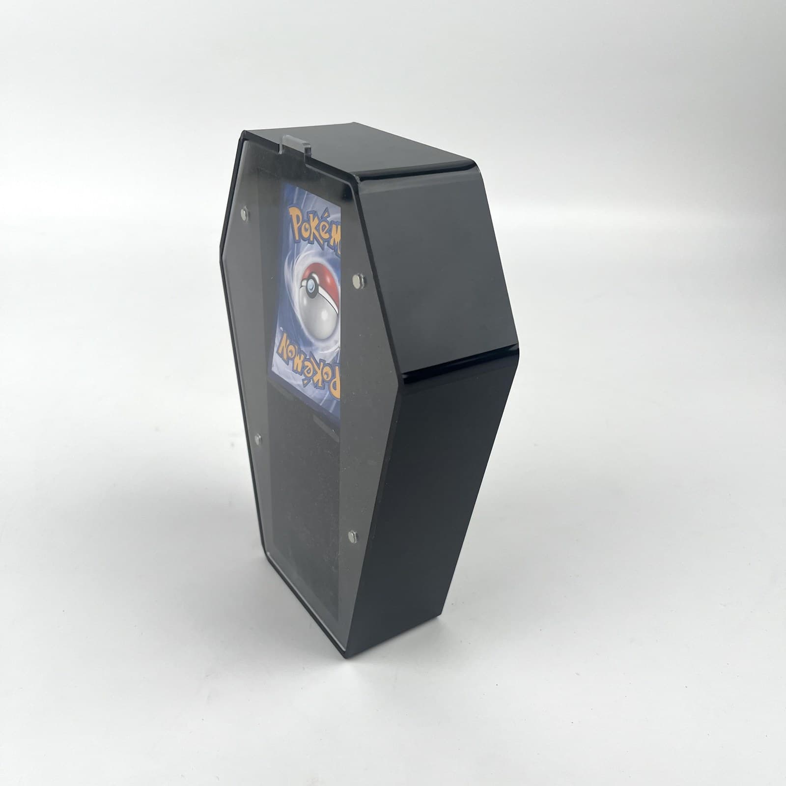 Acrylic Coffin-Shape Deck Box with Magnetic Lid